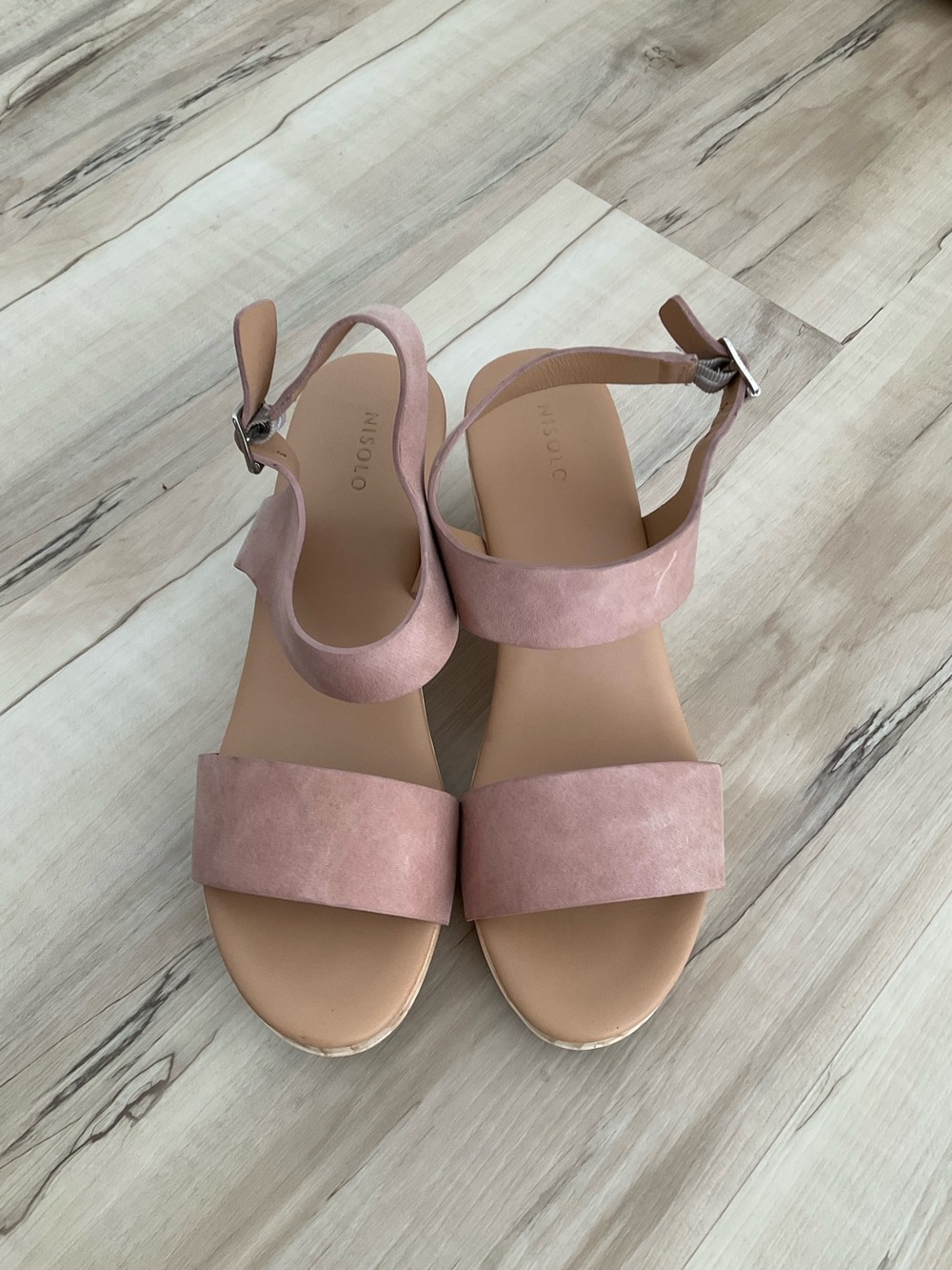 NWT Nisolo All-Day Open Toe Clog In Desert Rose